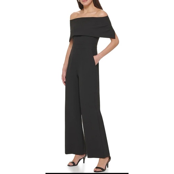 VINCE CAMUTO Off the Shoulder Jumpsuit NWT IN STORES $168 - Picture 3 of 7